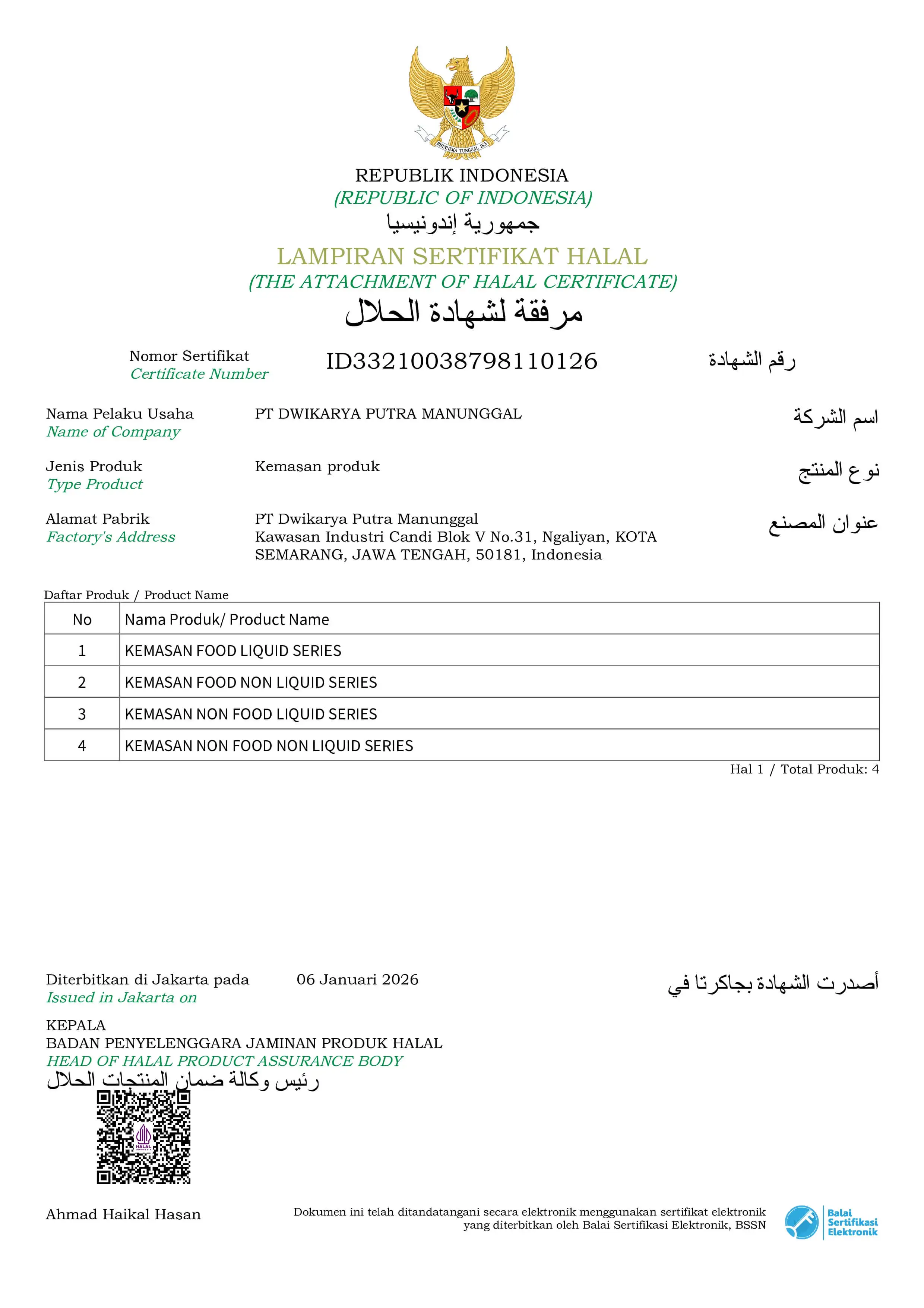 Halal Certificate 2